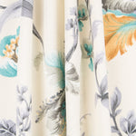 Bedrucktes Rohsegeltuch Japanische Blume - Ribes y Casals
