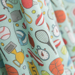 Sport Popeline Wasser Grün - Ribes y Casals