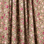 Cretonne Blumen Popeline Khaki - Ribes y Casals