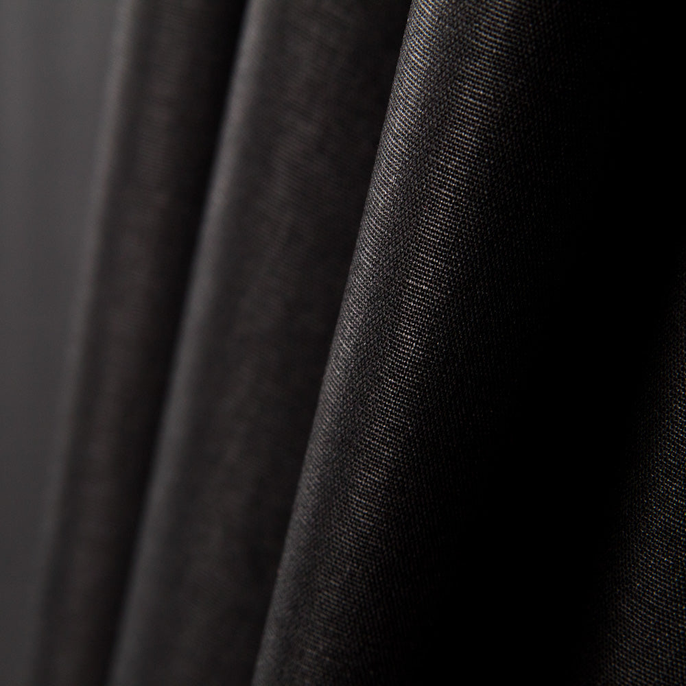 Schwarze Satin-Baumwoll-Popeline - Ribes y Casals