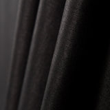 Schwarze Satin-Baumwoll-Popeline - Ribes y Casals