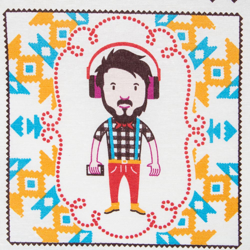 Hipster bedrucktes Segeltuch - Ribes y Casals
