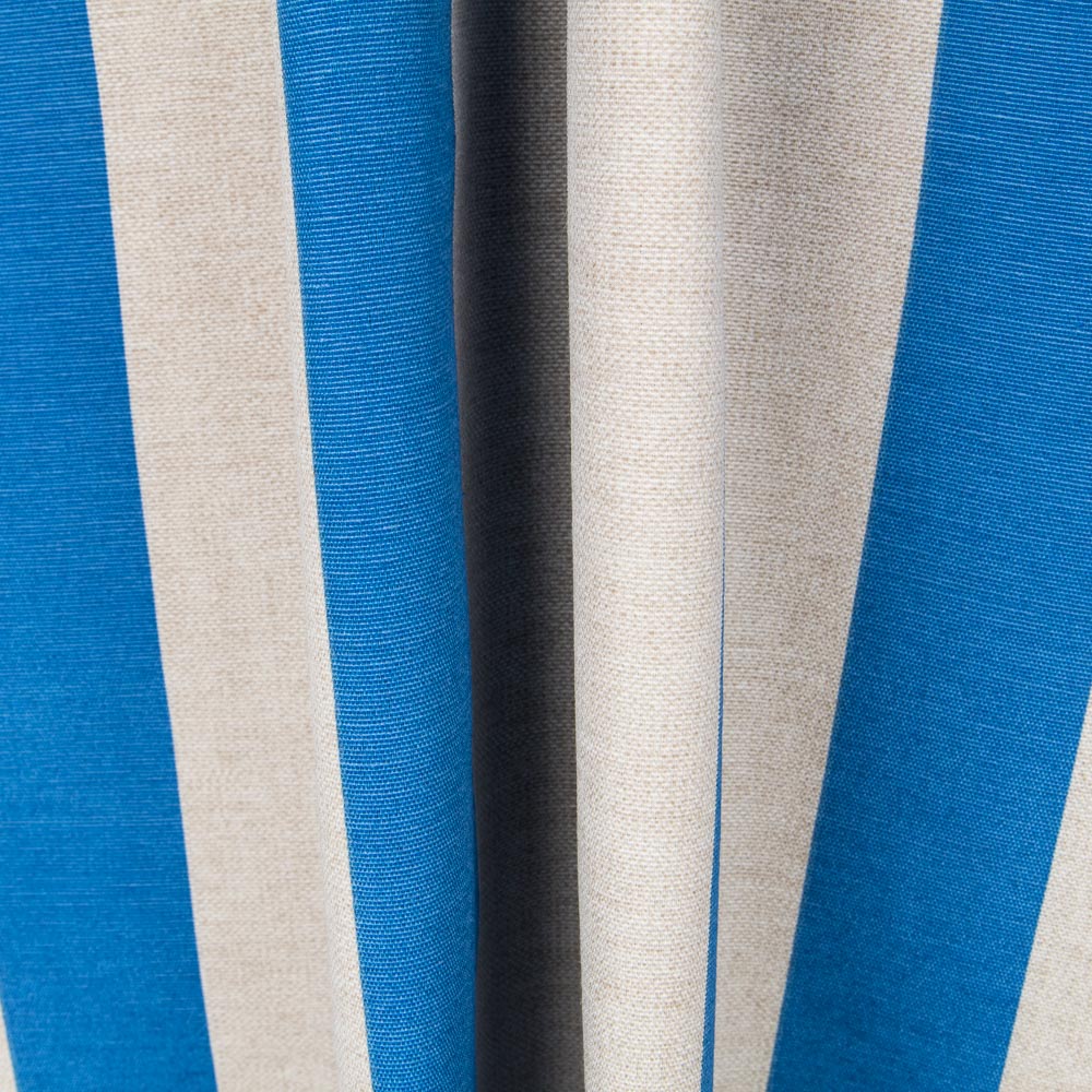 Bedrucktes Segeltuch Blau Beige Gestreift - Ribes y Casals