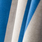 Bedrucktes Segeltuch Blau Beige Gestreift - Ribes y Casals