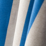 Bedrucktes Segeltuch Blau Beige Gestreift - Ribes y Casals