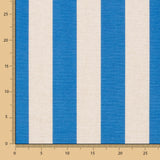 Bedrucktes Segeltuch Blau Beige Gestreift - Ribes y Casals