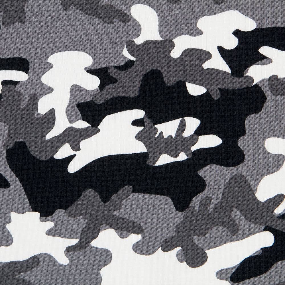 Maschenware Baumwolle Camouflage Grau - Ribes y Casals