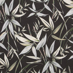 Bedruckter Canvas-Stoff Tropic Schwarz - Ribes y Casals