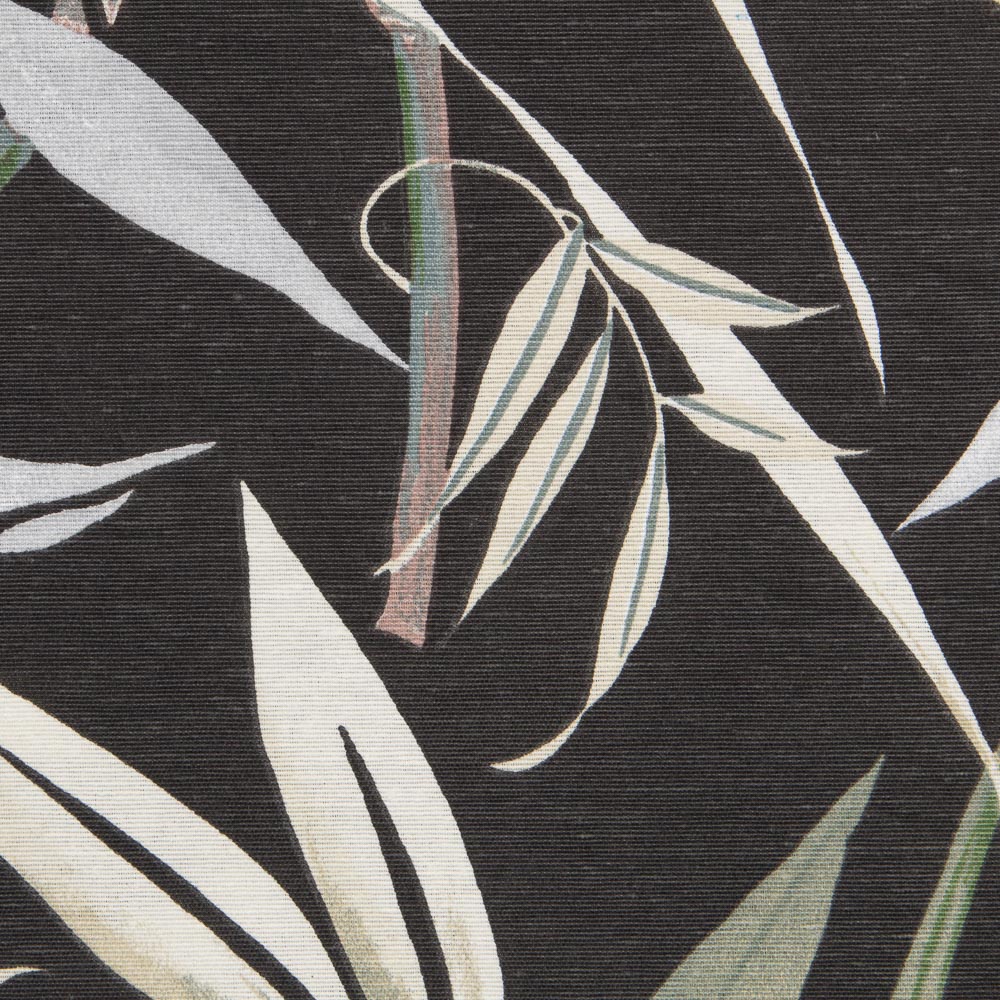 Bedruckter Canvas-Stoff Tropic Schwarz - Ribes y Casals