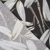 Bedruckter Canvas-Stoff Tropic Schwarz - Ribes y Casals
