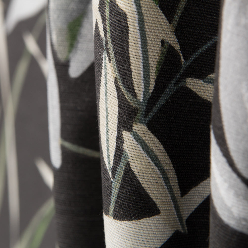Bedruckter Canvas-Stoff Tropic Schwarz - Ribes y Casals