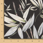 Bedruckter Canvas-Stoff Tropic Schwarz - Ribes y Casals