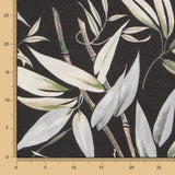 Bedruckter Canvas-Stoff Tropic Schwarz - Ribes y Casals