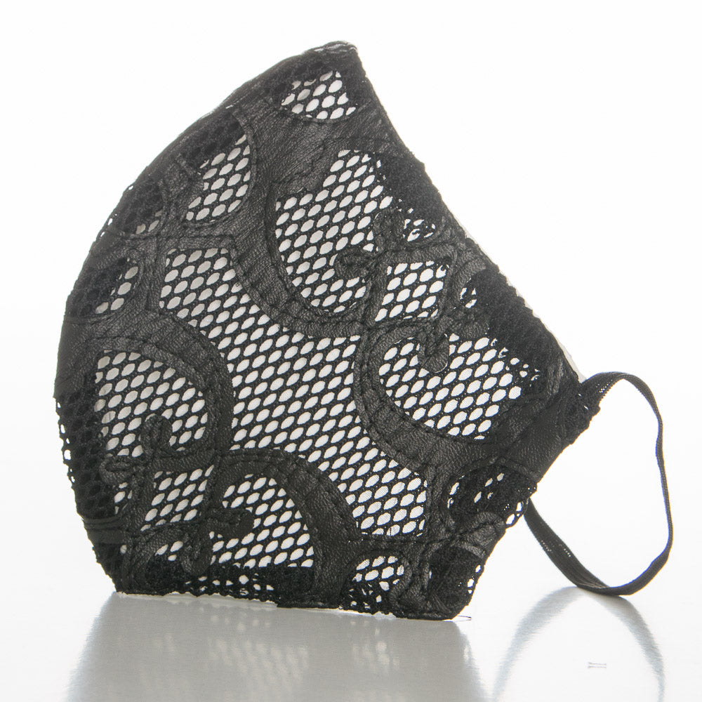Hygienemaske Openwork Schwarz - Ribes y Casals