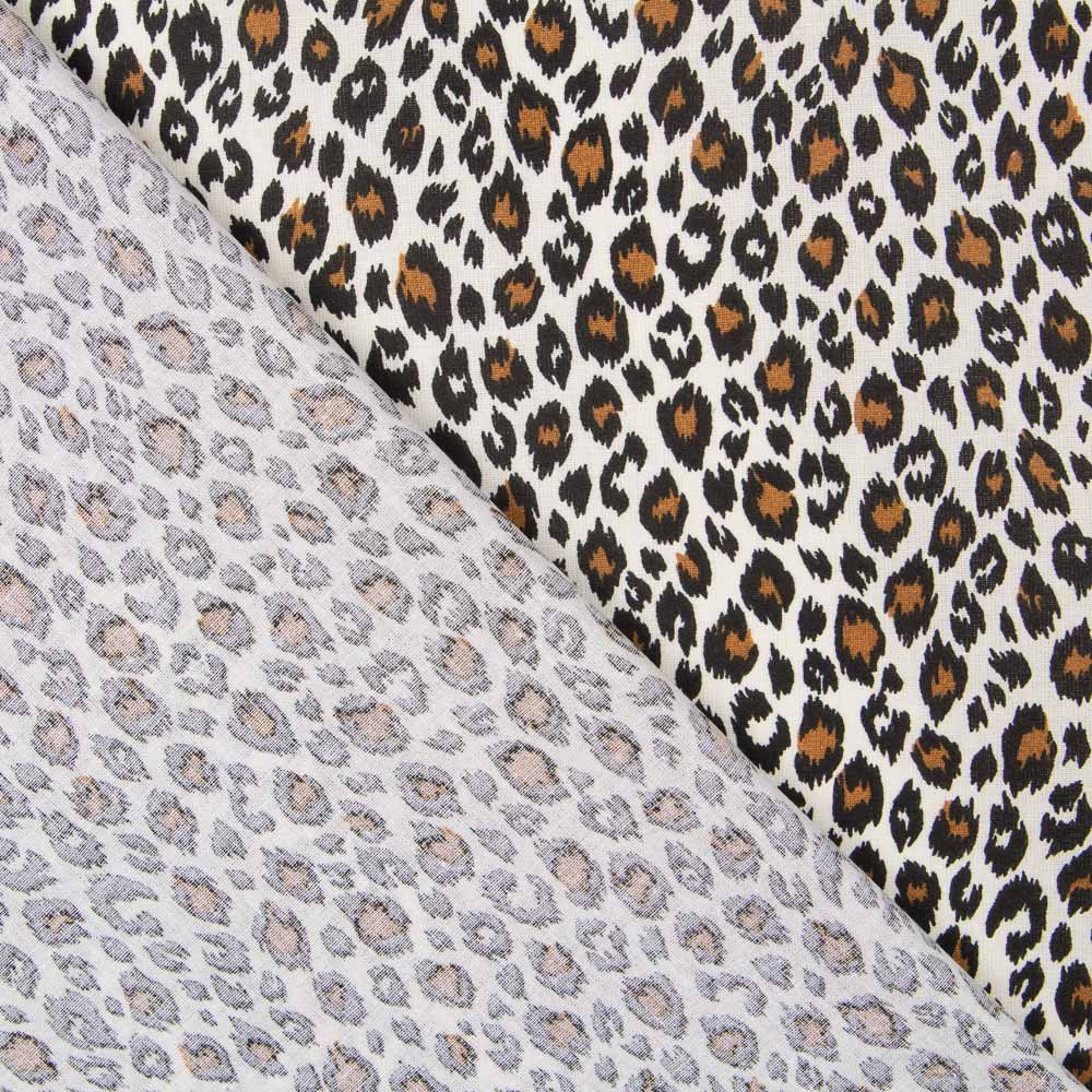 Baumwolle Leopard Ecru - Ribes y Casals
