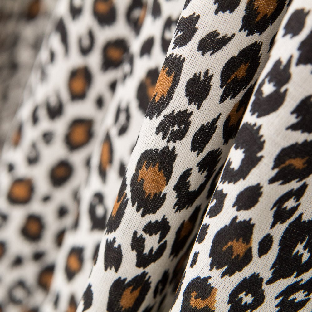Baumwolle Leopard Ecru - Ribes y Casals