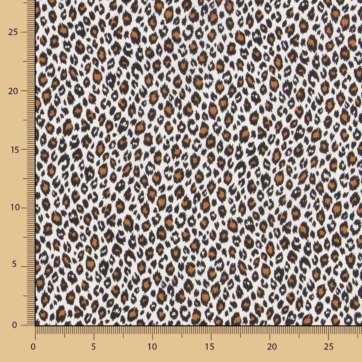 Baumwolle Leopard Ecru - Ribes y Casals