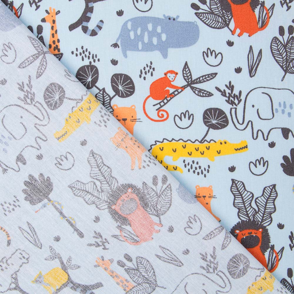 Hellblau Zoo Cotton - Ribes y Casals