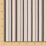 Reststück Outdoor-Segeltuch, schwarz, mehrfarbig gestreift – verschiedene Maße x Breite 160 cm - Ribes y Casals
