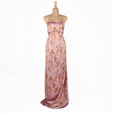 Mauve Athena Bedruckter Satin - Ribes y Casals