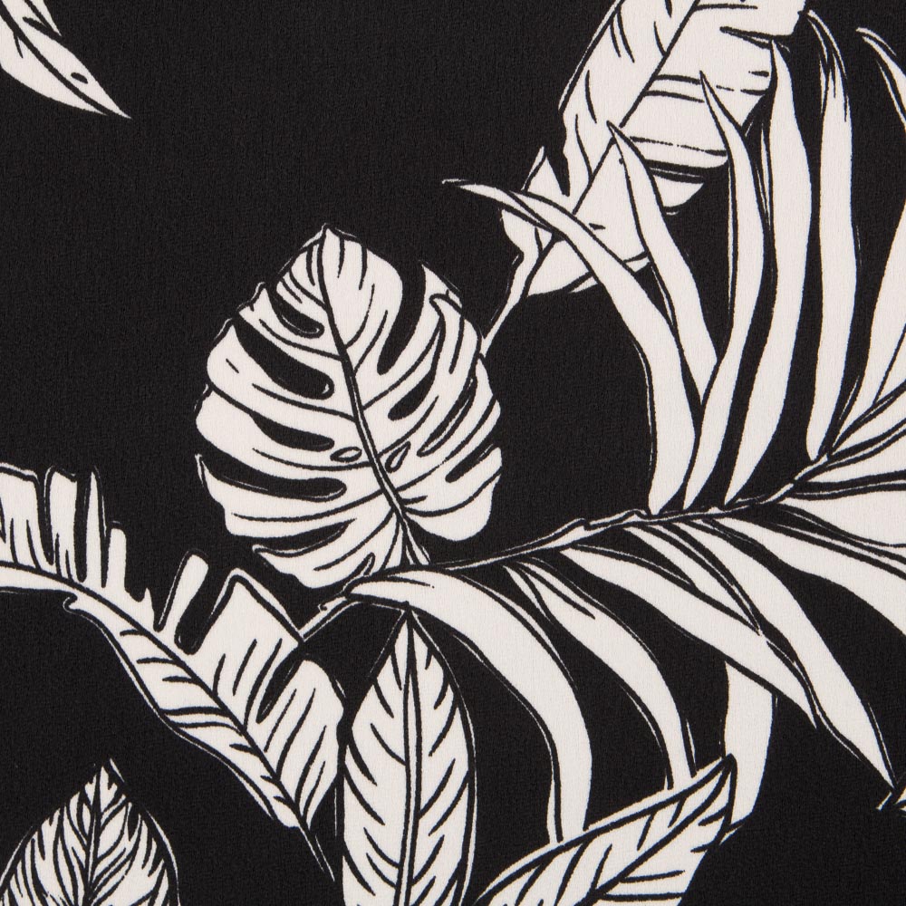 Krepp-Satin Tropic Schwarz - Ribes y Casals