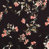 Crep Fine Flower Schwarz - Ribes y Casals