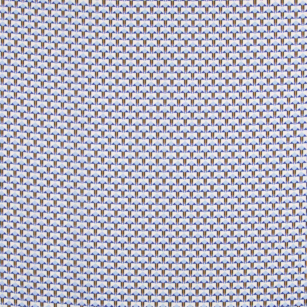 Seidenmatt Geometrisch Blau - Ribes y Casals