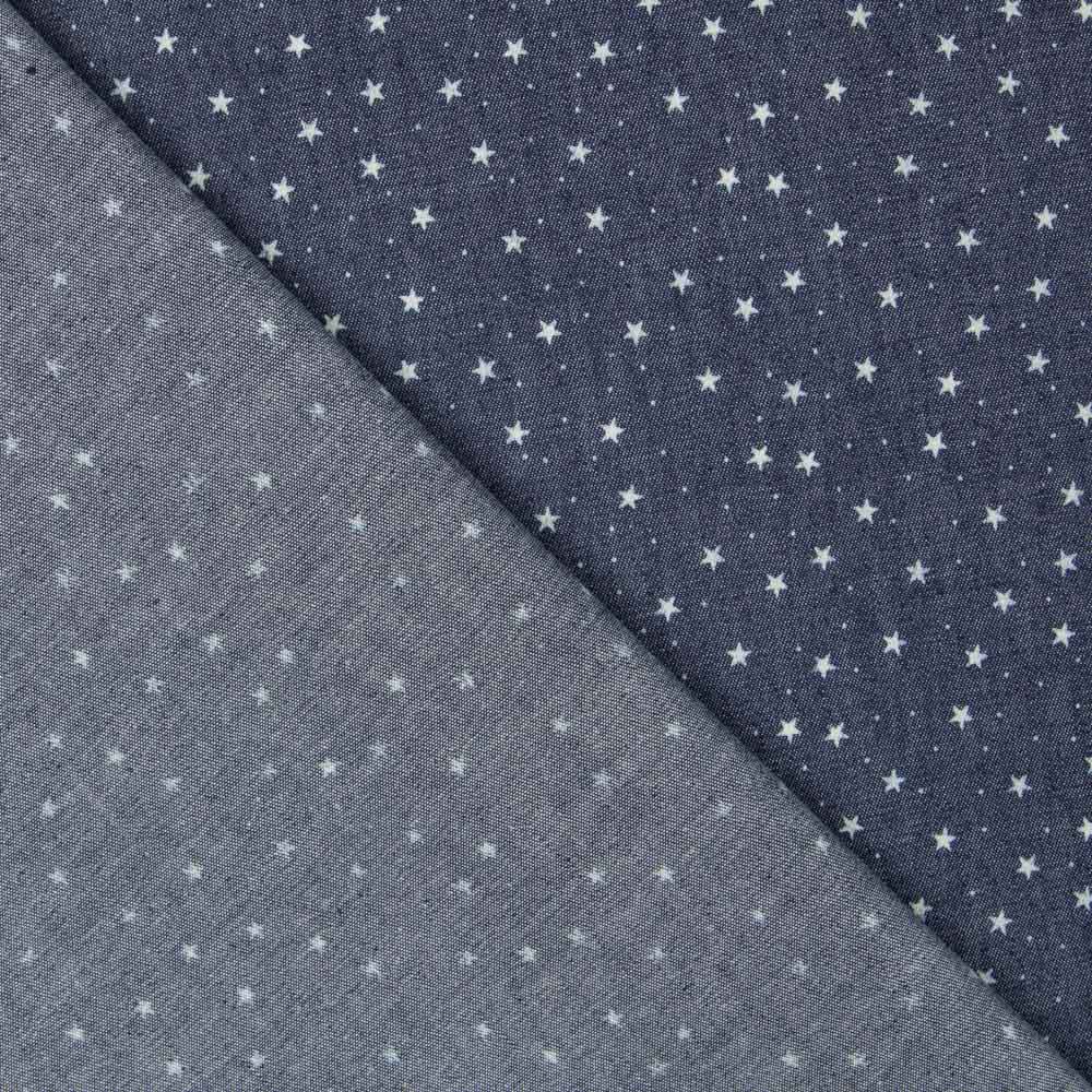 Denim Dunkle Baumwolle Estrellitas - Ribes y Casals