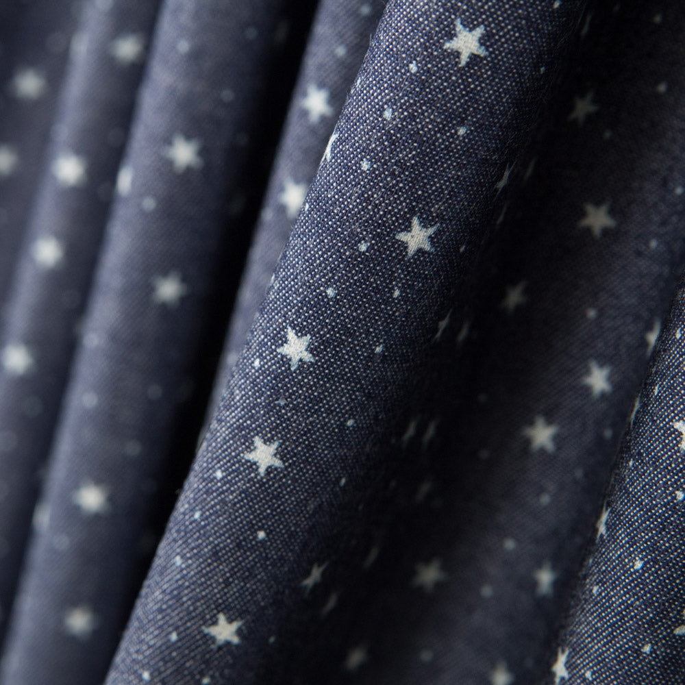Denim Dunkle Baumwolle Estrellitas - Ribes y Casals
