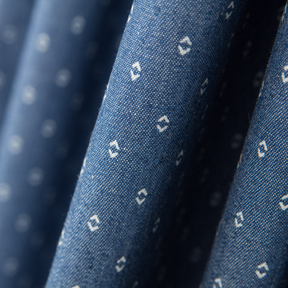 Denim Dunkel Baumwolle Geometrisch - Ribes y Casals