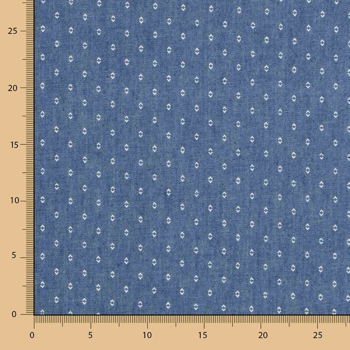 Denim Dunkel Baumwolle Geometrisch - Ribes y Casals