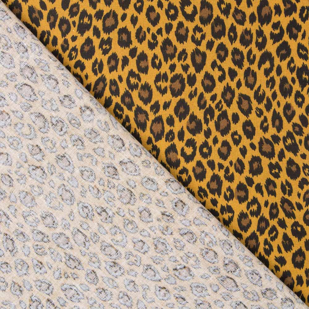 Baumwolle Leopard Ocker - Ribes y Casals