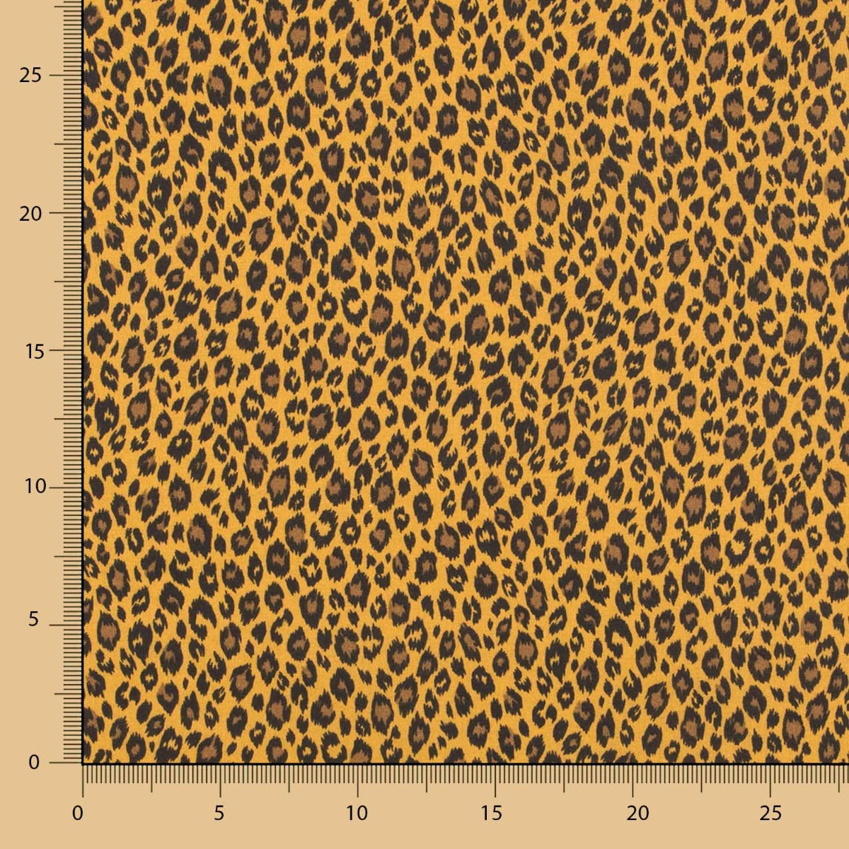 Baumwolle Leopard Ocker - Ribes y Casals