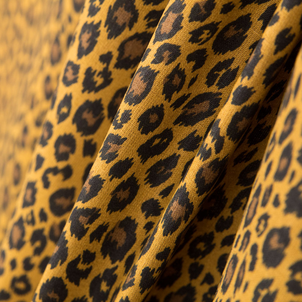 Baumwolle Leopard Ocker - Ribes y Casals