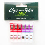 Packung 12 Mini-Stoffklammern - Ribes y Casals