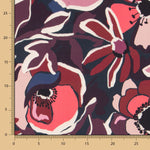 Botanischer Feinkrepp Granat - Ribes y Casals