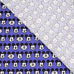 Baumwolle Mickey Face Blau - Ribes y Casals