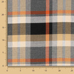 Tartan Braun Elastischer Twill - Ribes y Casals