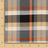 Tartan Braun Elastischer Twill - Ribes y Casals