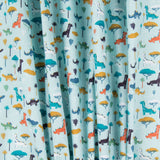 Dinosaurier Baumwolle Popeline Hellblau - Ribes y Casals