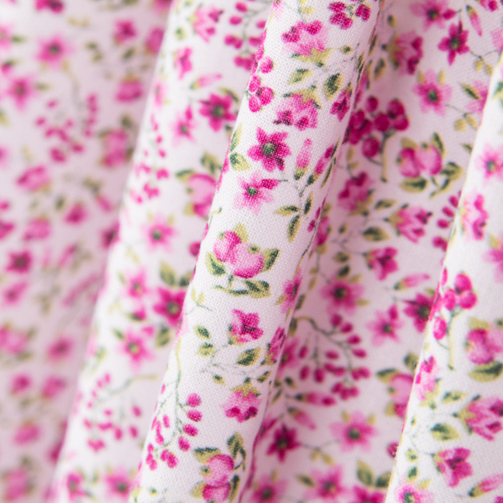 Cotton Liberty Cotton Flowers Rosa - Ribes y Casals
