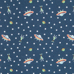 UFO Baumwoll-Popeline Blau - Ribes y Casals