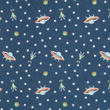 UFO Baumwoll-Popeline Blau - Ribes y Casals