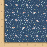 UFO Baumwoll-Popeline Blau - Ribes y Casals
