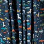 Dinosaurier Baumwolle Popeline Blau - Ribes y Casals