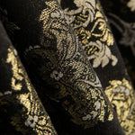 Jacquard Damast Lurex Schwarz Gold - Ribes y Casals
