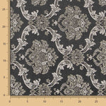 Jacquard Damast Lurex Schwarz Gold - Ribes y Casals