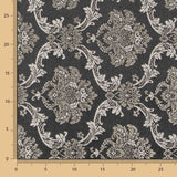 Jacquard Damast Lurex Schwarz Gold - Ribes y Casals