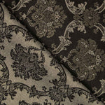 Jacquard Damast Lurex Schwarz Gold - Ribes y Casals