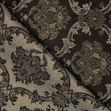 Jacquard Damast Lurex Schwarz Gold - Ribes y Casals